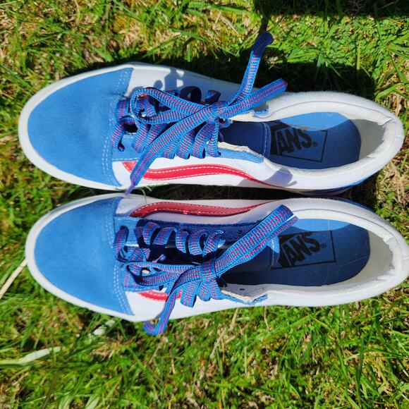 Vans Old Skool Sport Pop Red Vallarta Blue - Picture 4 of 12